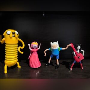 Adventure Time Action Figure 4 set MacDonalds Happy Meal 2014